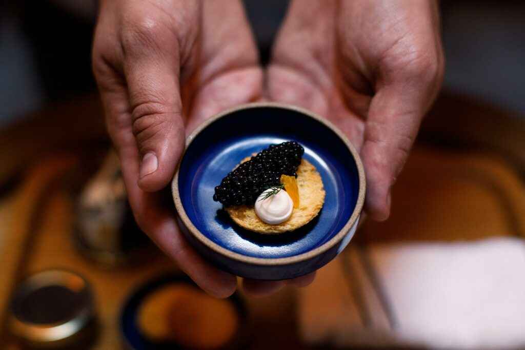 Caviar amuse bouche